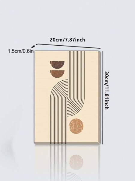 لوحة جدارية كبيرة رخيصة للصالة بتصميم هندسي من شي ان